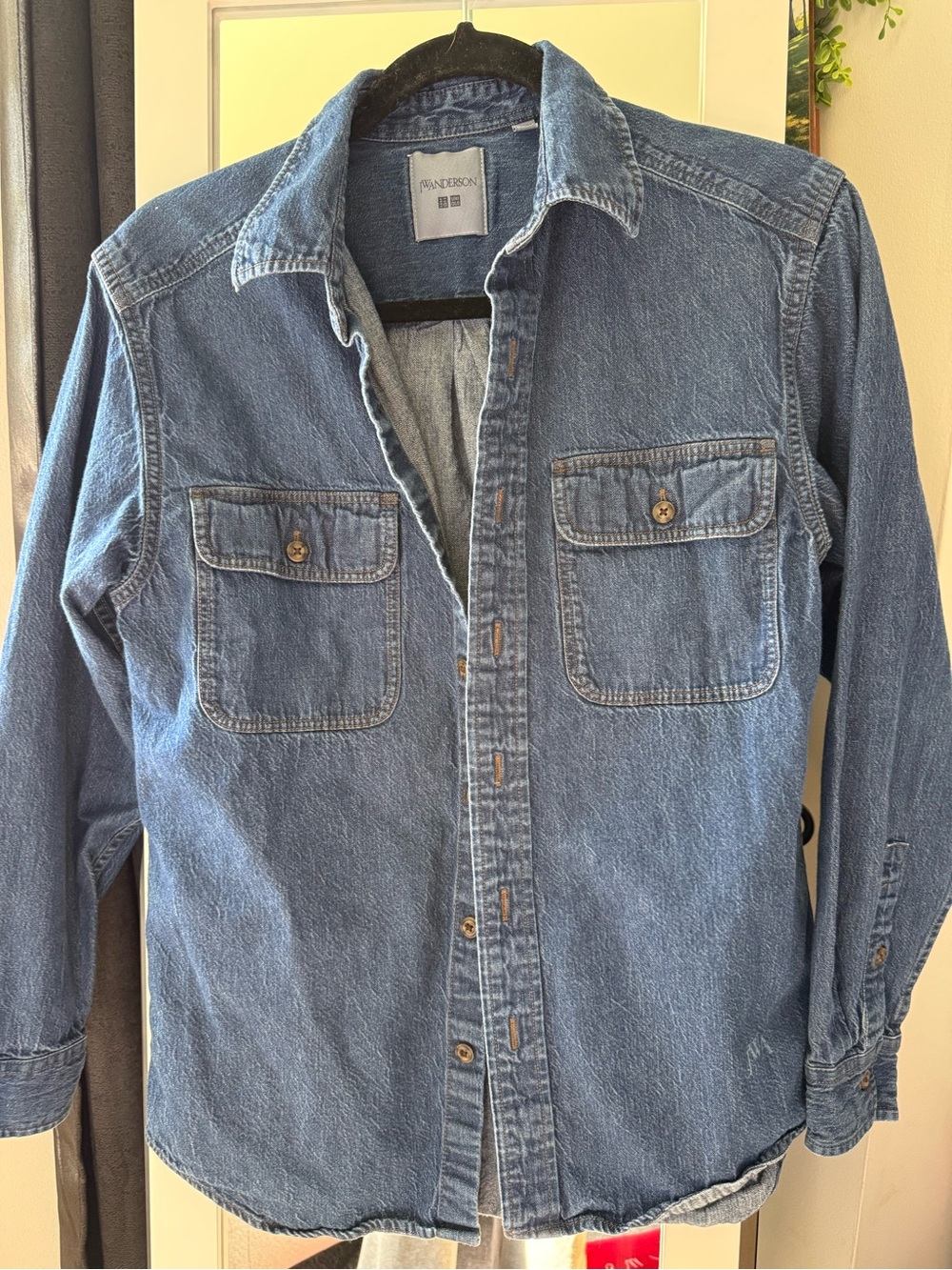 J.W. Anderson Uniqlo Denim button down long sleeve size XS unisex